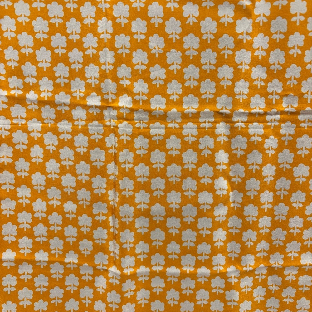 CHRISTIAN DIOR Rare Vintage Christian Dior Golden Silk Scarf 32” Paris Made - Picture 9 of 10